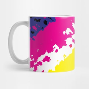 Bright diagonal splash pattern Mug